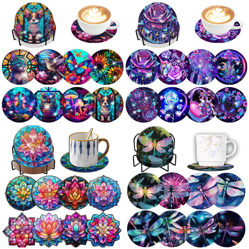 8pcs/Set DIY Diamond Painting  - Woodworking Resin ulasan dan harga