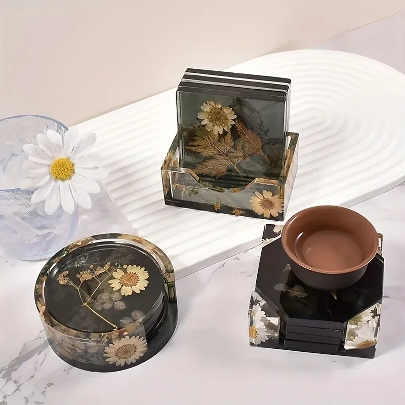Coaster Resin Molds Set Includ - Woodworking Resin ulasan dan harga